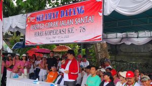Semarak Jalan Santai Sambut Hari Koperasi ke-78 di Tabanan